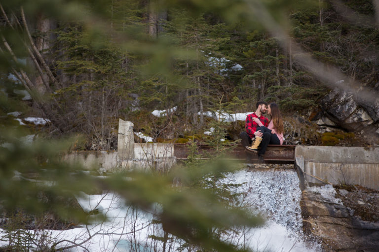 grassi lakes Canmore engagement