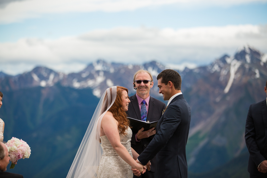 ceremony site on Kicking horse