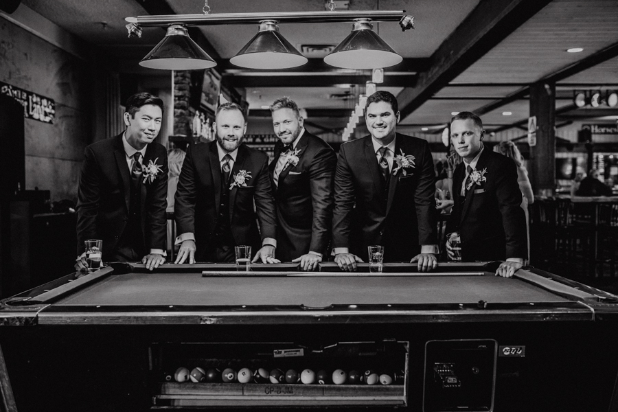 groomsmen, pool table, panorama resort, invermere bc