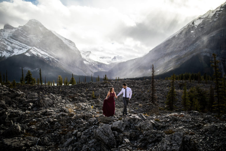 canmore engagement photography