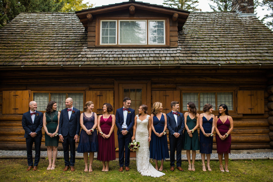 banff wedding party pictures