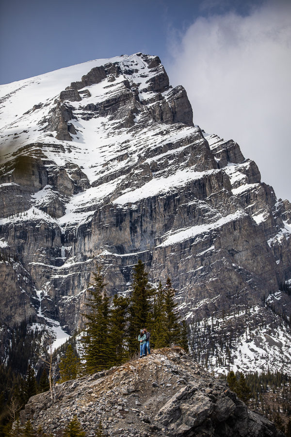 mountain engagement photographer - Mountain engagement - Canmore engagement - Canmore photographer