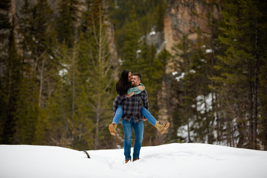 mountain engagement photographer - Mountain engagement - Canmore engagement - Canmore photographer