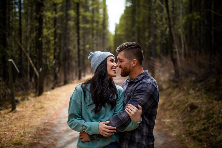 mountain engagement photographer - Mountain engagement - Canmore engagement - Canmore photographer