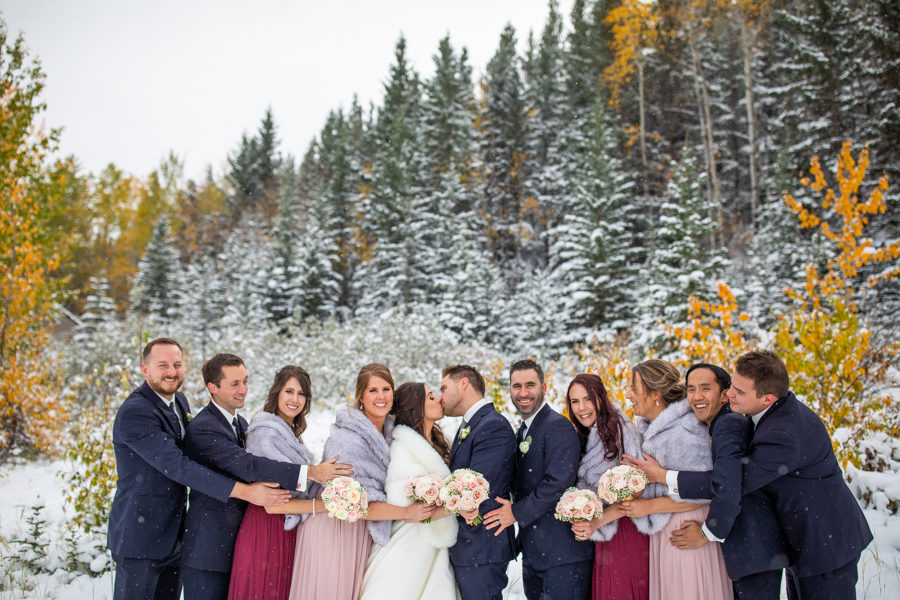 canmore winter wedding