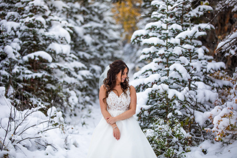 Canmore winter wedding - canmore alberta - canmore wedding