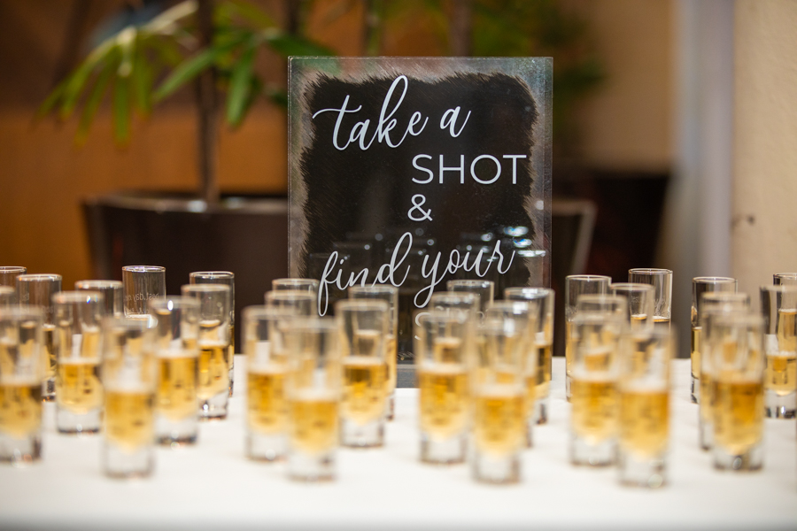 wedding details tequila shots