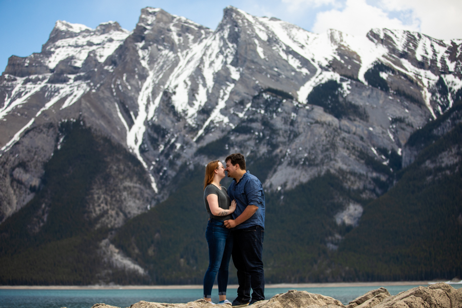Lake Minnewanka engagement photos
