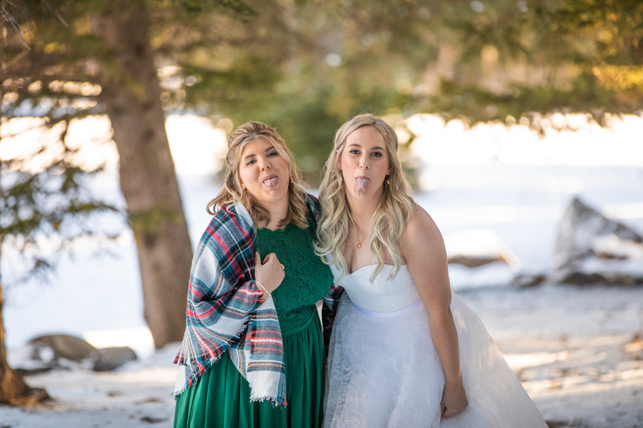 wedding party picture locations in Banff