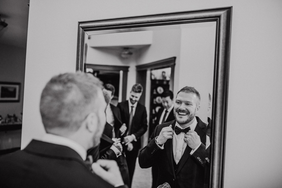 groom getting ready