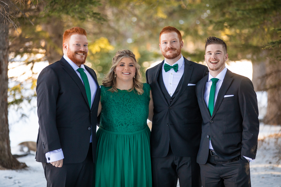wedding party picture locations in Banff