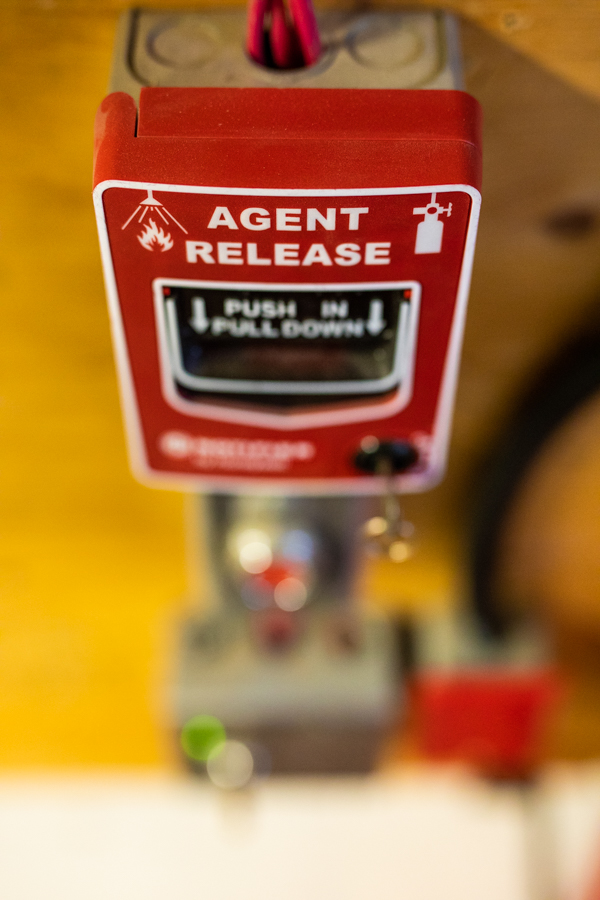 fire alarm in corporate commercial photography