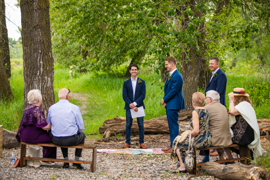 ceremony site for fish creek park elopement