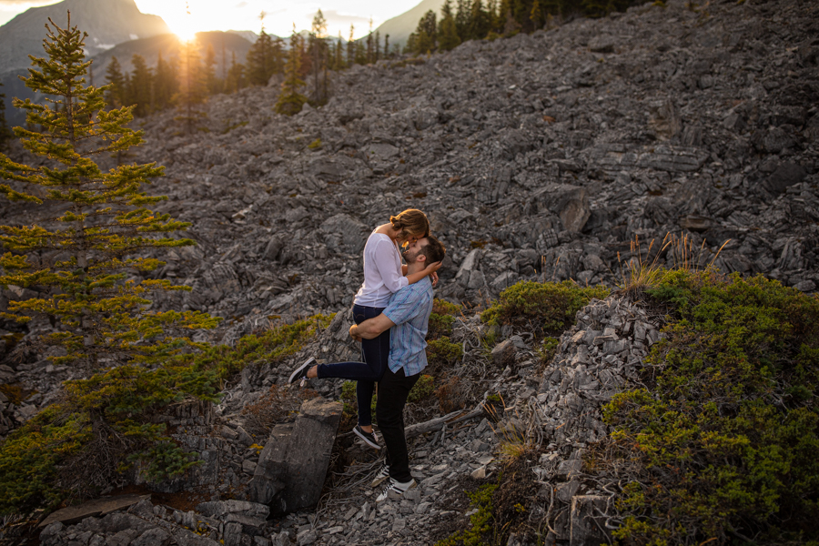amazing Kananaskis engagement photos and location