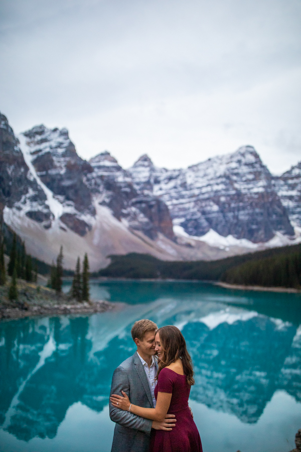 Lake Moraine Engagement Photos