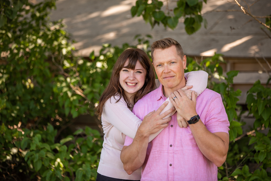 dad and daughter for family photos in alberta